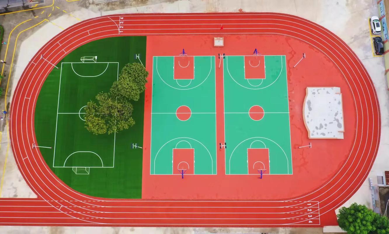 绥化市学校塑胶跑道篮球场 - 方案